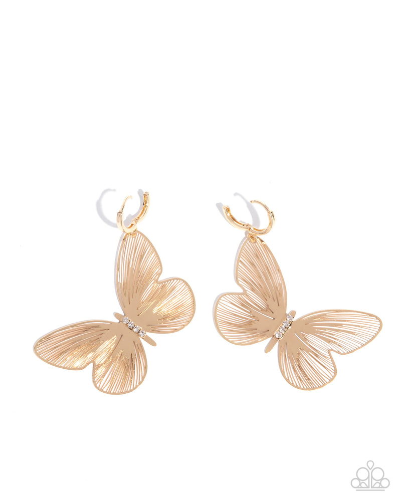 Fluttering Folk - Gold - Earring