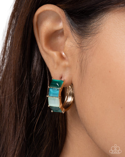 Swoon-Worthy Statement - Green - Earring