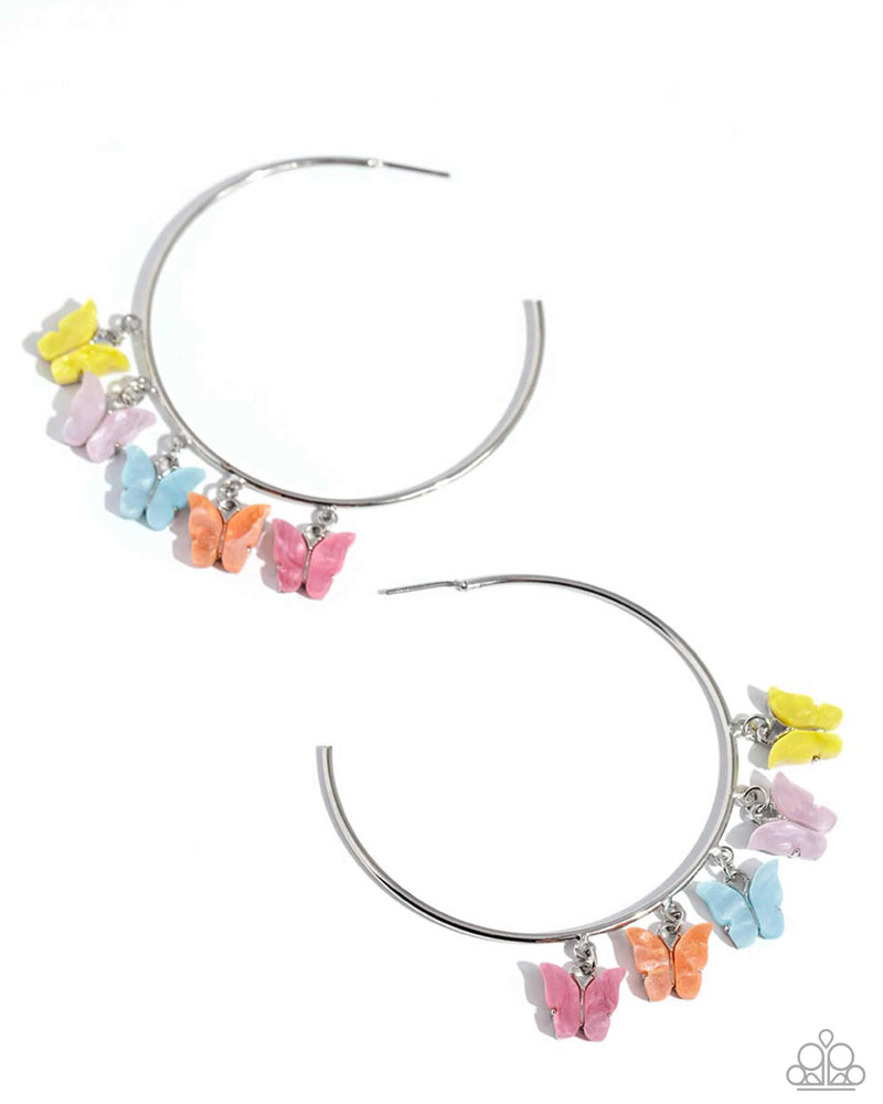 Bemusing Butterflies - Multi - Earring