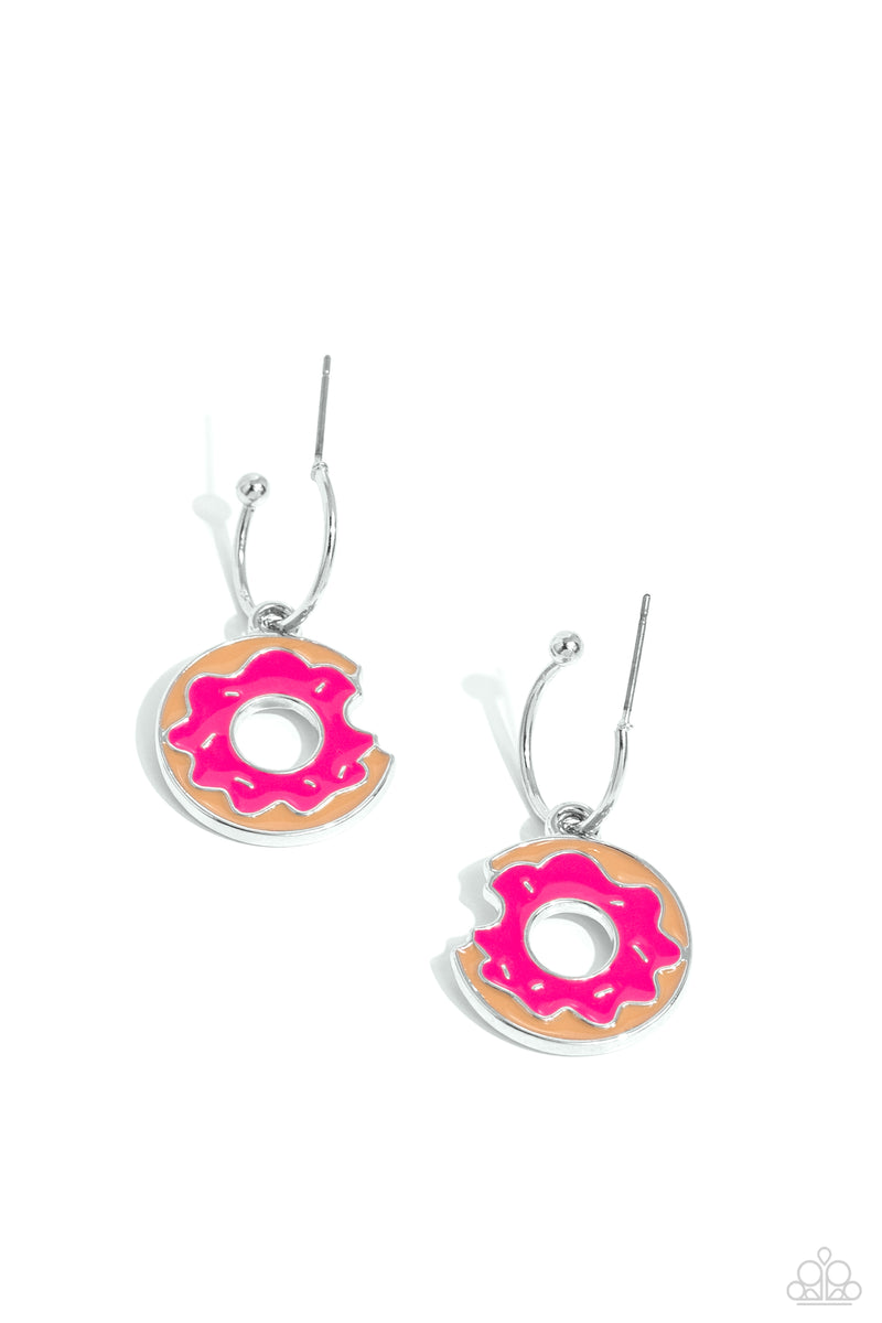 Donut Delivery - Pink - Earring