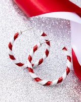 Candy Cane Lane - Red - Earring
