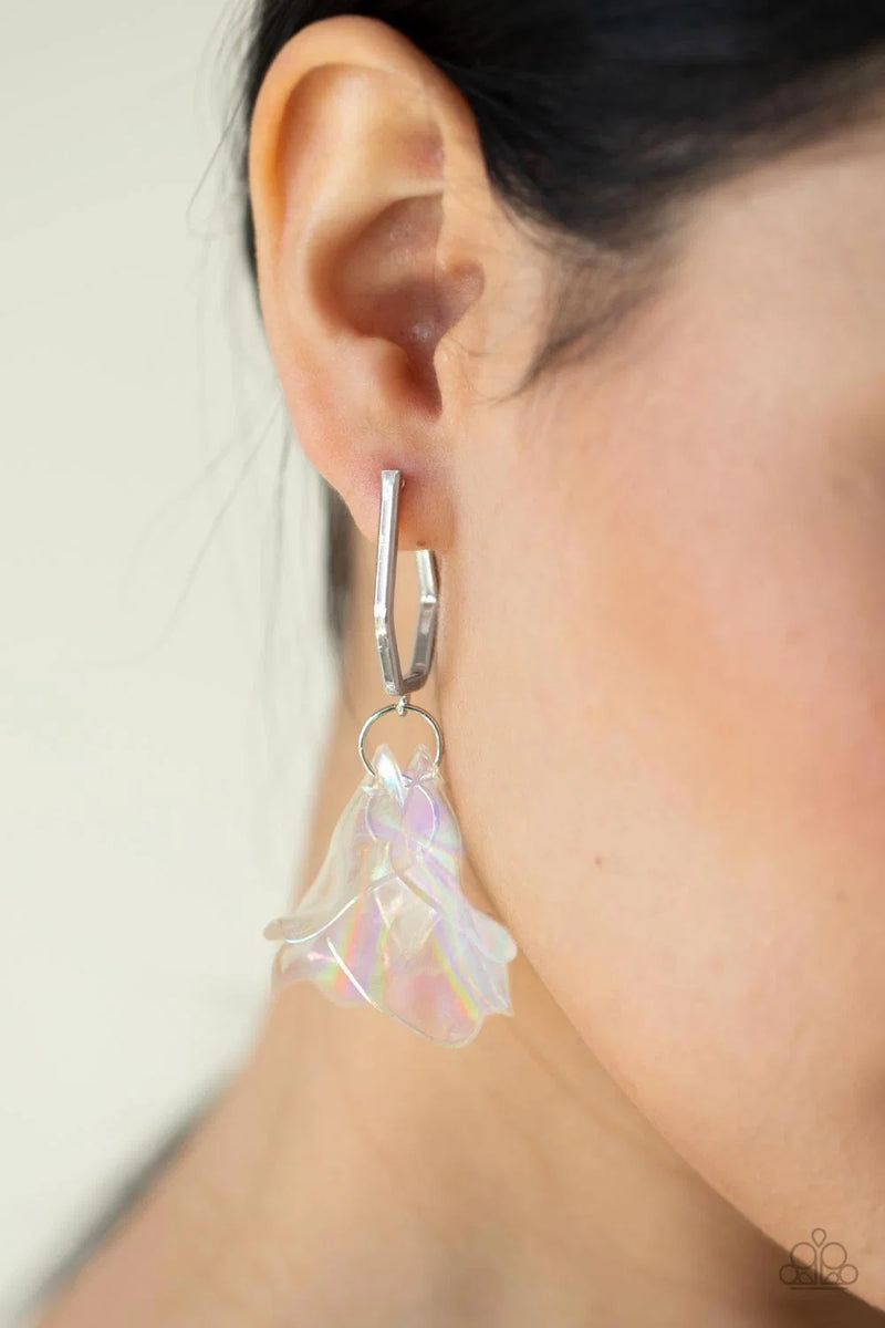 Jaw-Droppingly Jelly - Silver - Earring