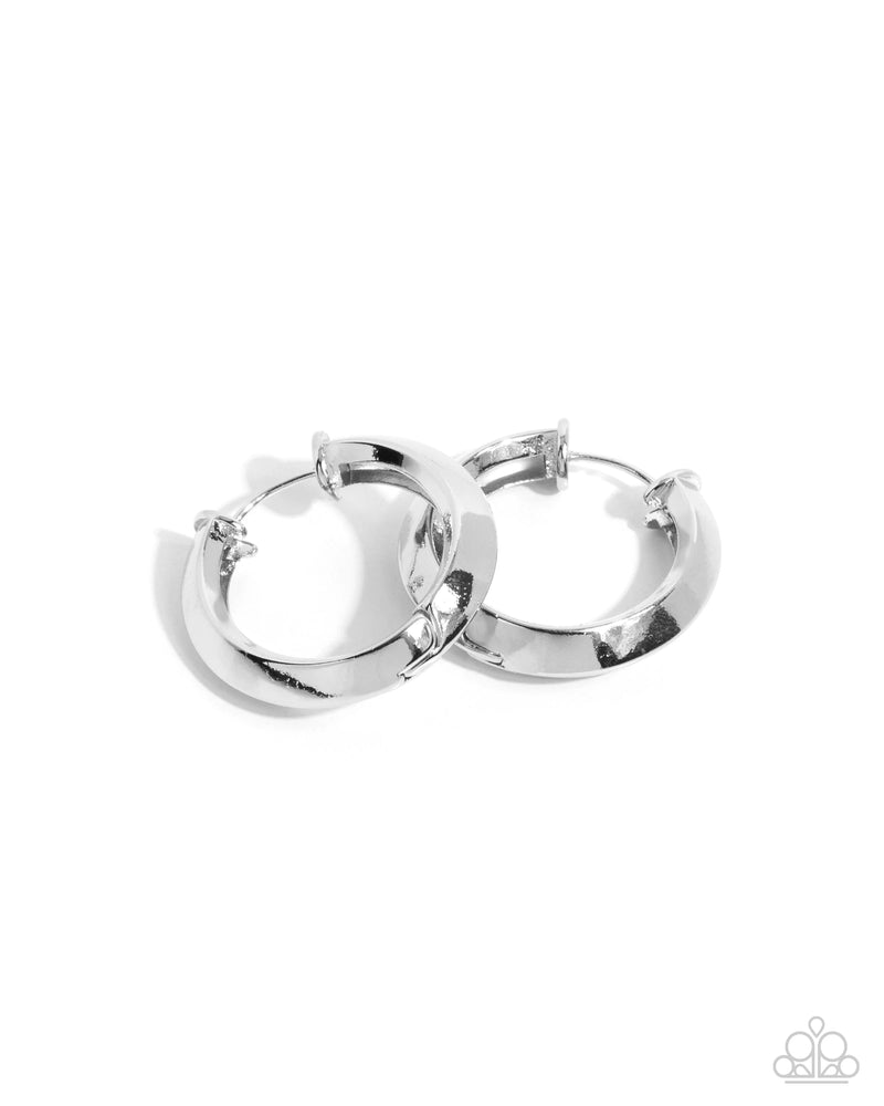 Hinged Homage - Silver - Earring