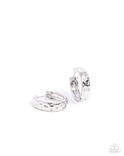 Hammered Hyperaware - Silver - Earring