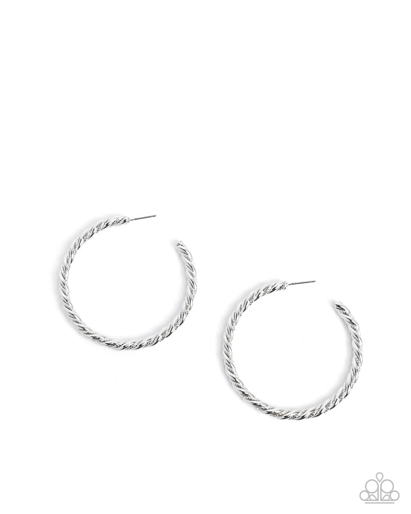 Coiled Class - Silver - Earring