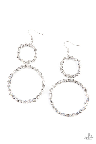 Twist of FABULOUS - Silver - Earring