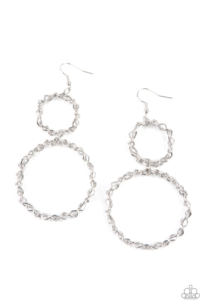 Twist of FABULOUS - Silver - Earring