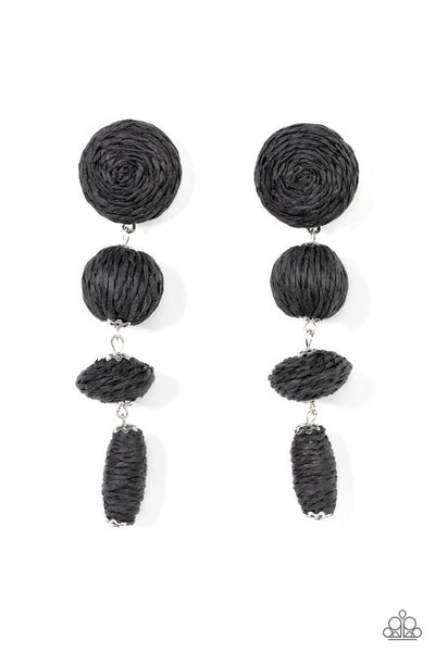 Twine Tango - Black - Earring