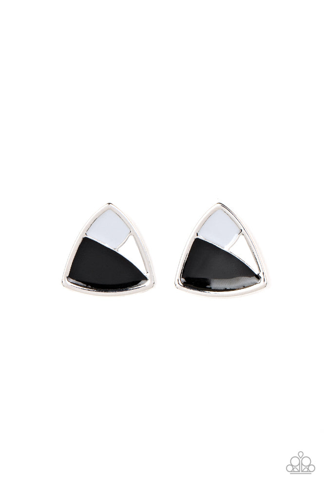 Kaleidoscopic Collision - Black - Earring