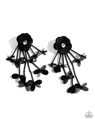 Floral Future - Black - Earring