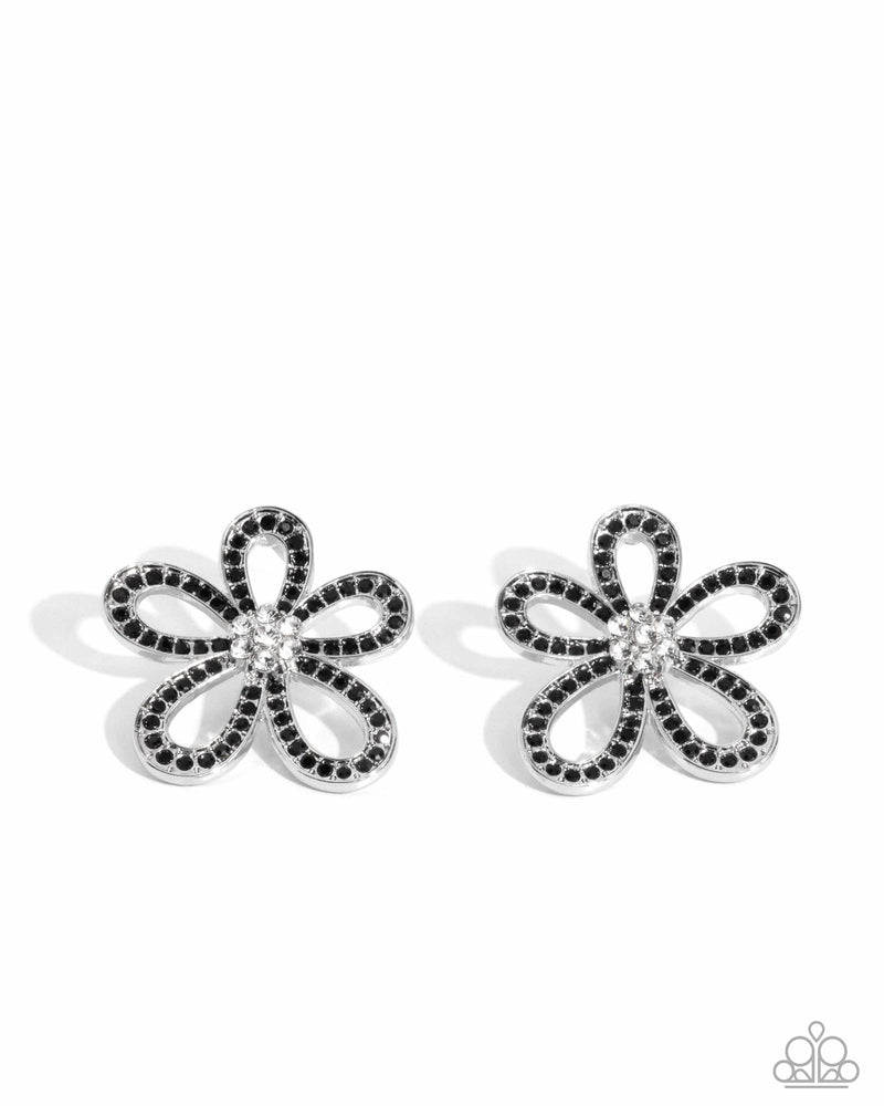 Blooming Belle - Black - Earring