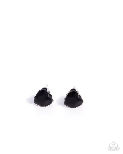 Sweetheart Stunner - Black - Earring