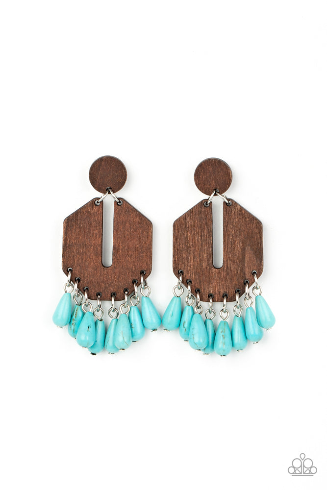Western Retreat - Blue - Earring