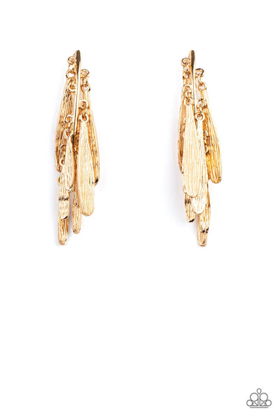 Pursuing The Plumes - Gold - Earring