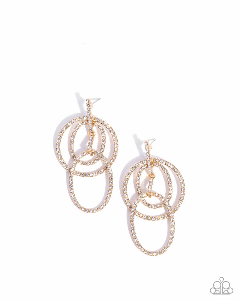 Geometric Glitz - Gold - Earring