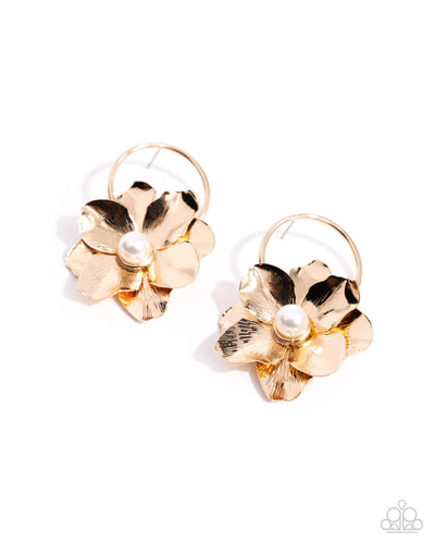 Backyard Bling - Gold - Earring