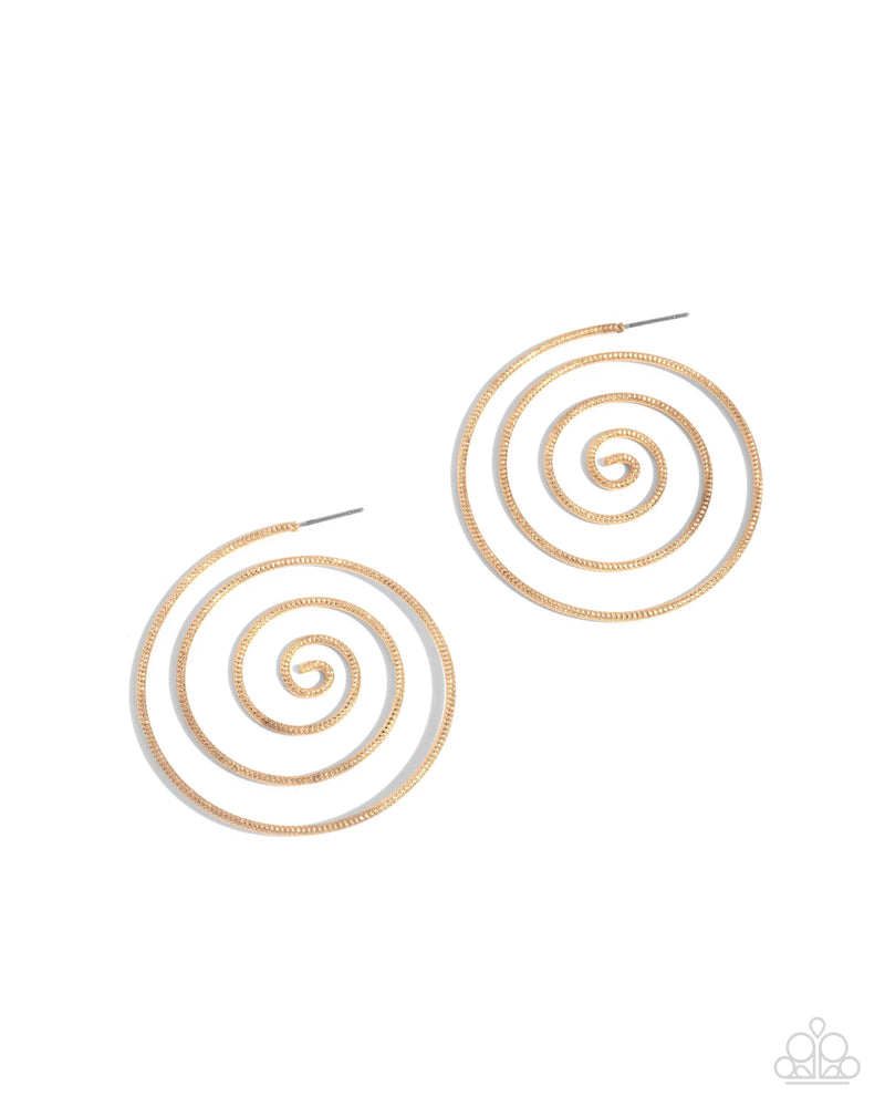 Seize the Spiral - Gold - Earring