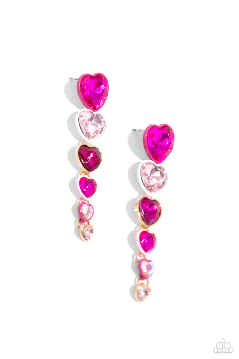 Cascading Casanova - Pink - Earring