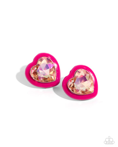 Heartfelt Haute - Pink - Earring