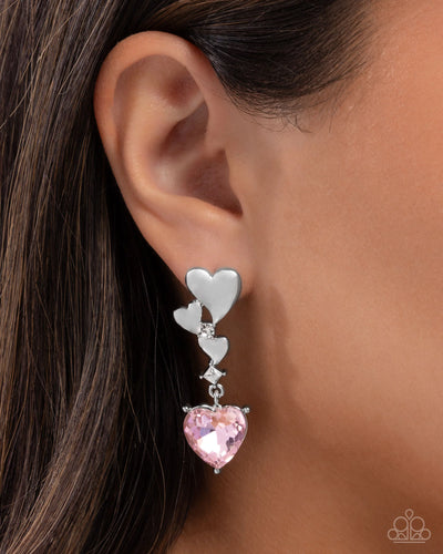Valentines Vaudeville - Pink - Earring