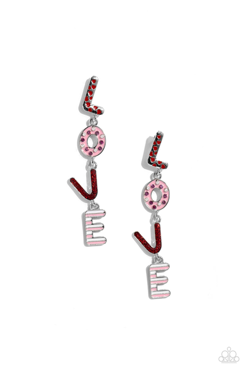 Admirable Assortment - Red - Earring