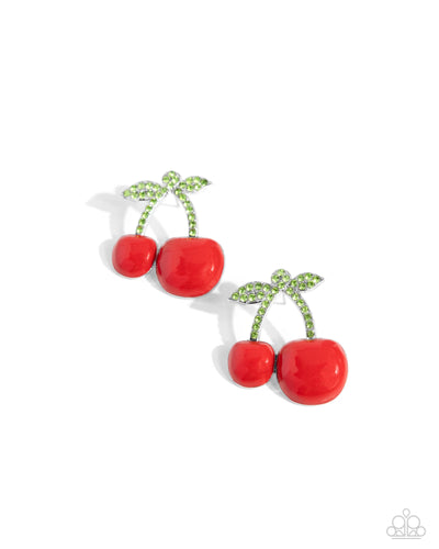 Charming Cherries - Red - Earring