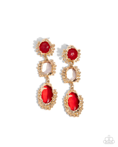 Emotional Elegance - Red - Earring