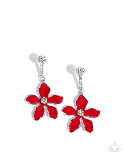 Floral Fleet - Red - Earring