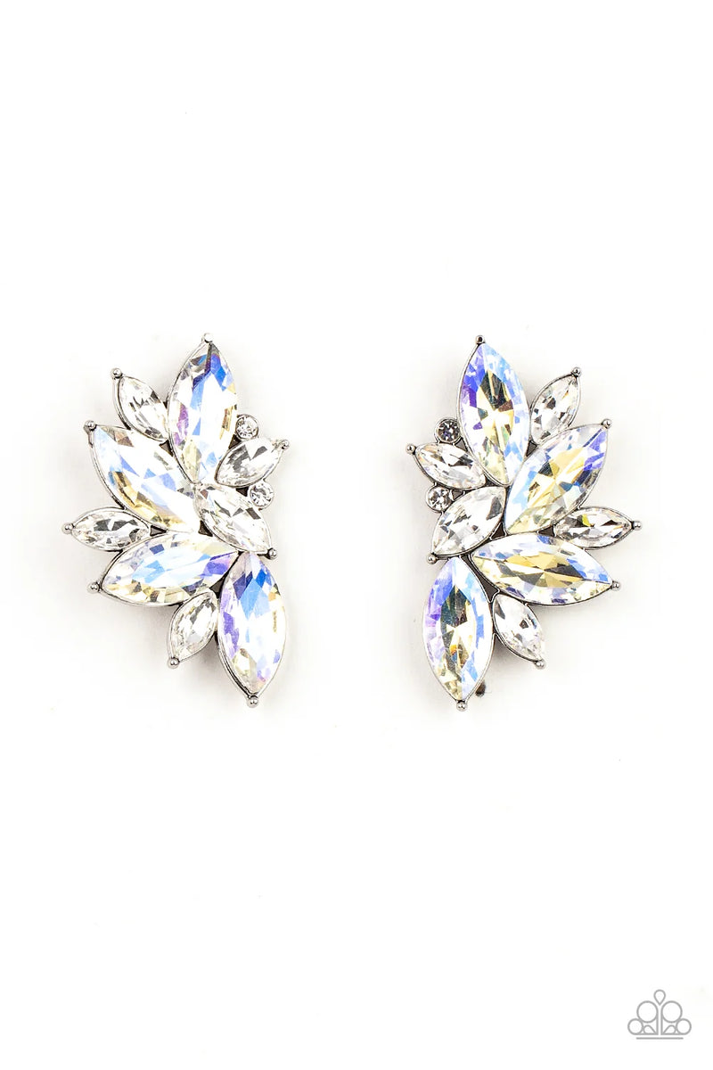 Instant Iridescence - White - Earring