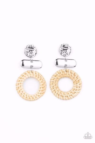 Woven Whimsicality - White - Earring