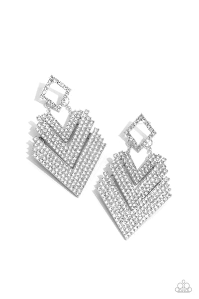 Cautious Caliber - White - Earring