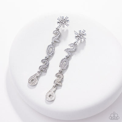 Ring In The Shimmer - White - Earring