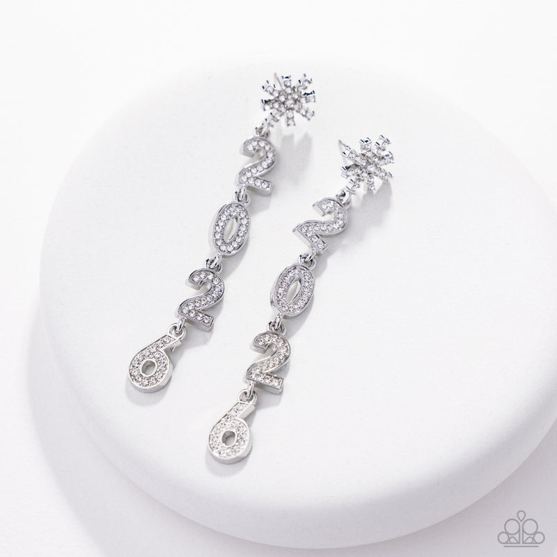 Ring In The Shimmer - White - Earring