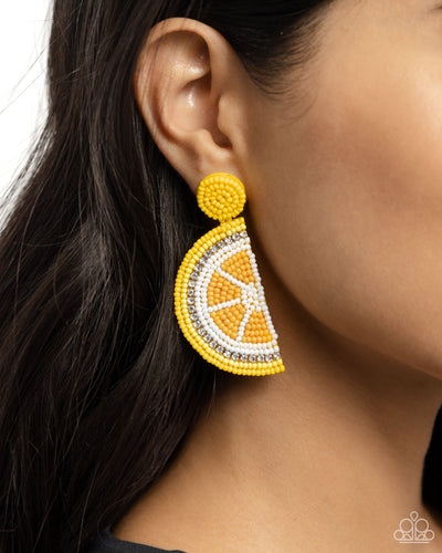 Lemon Leader - Yellow - Earring