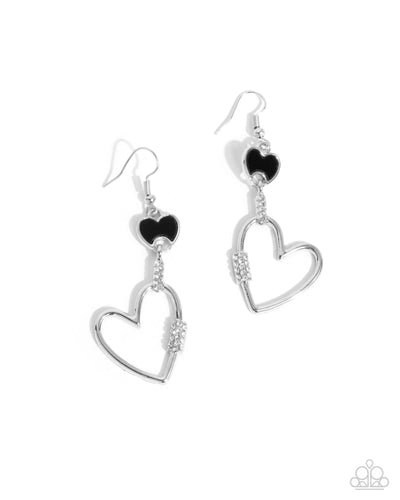 Eternally Enamored - Black - Earring