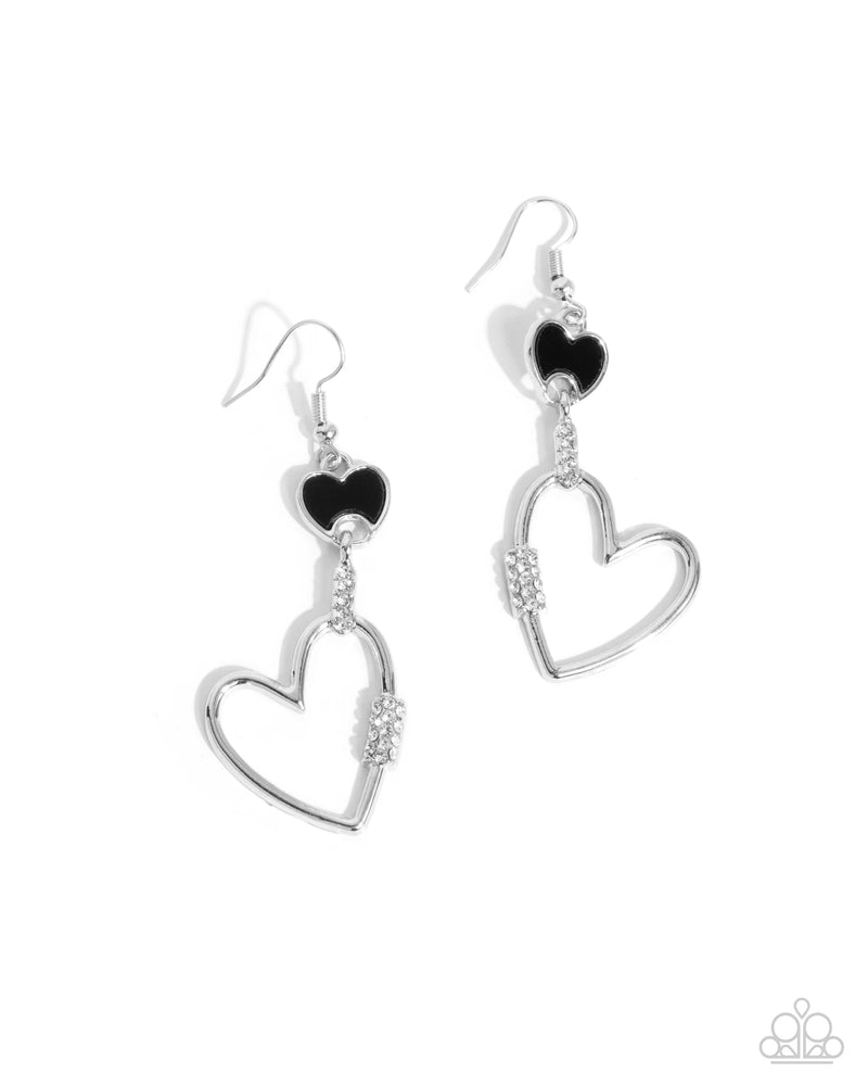 Eternally Enamored - Black - Earring