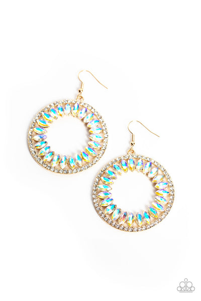 Wall Street Wreaths - Gold - Earring