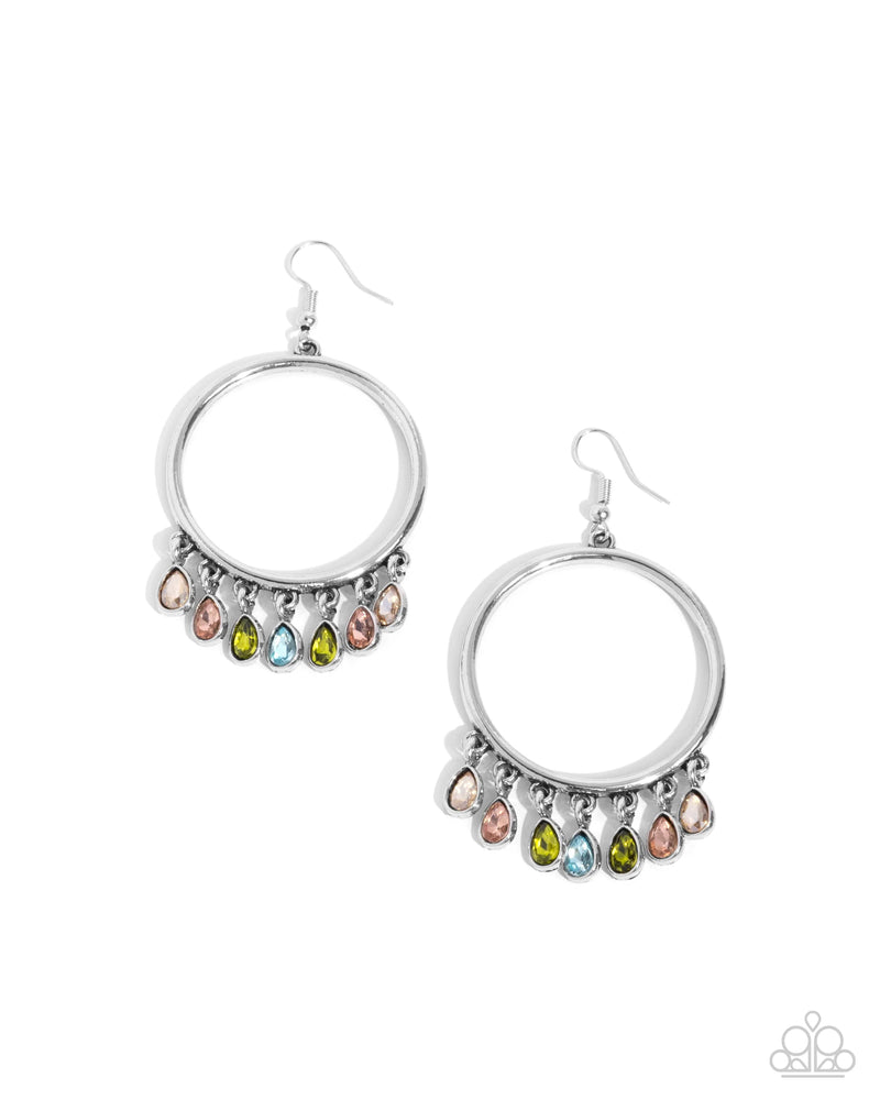 Hooped Hello - Multi - Earring