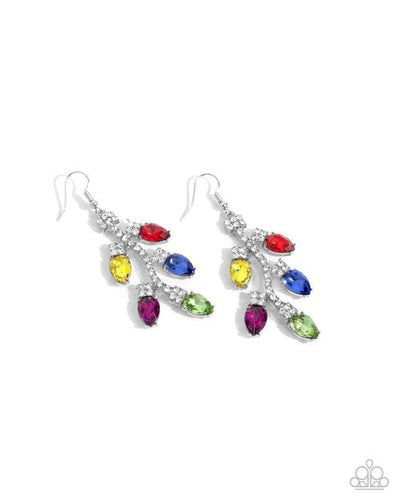 Christmas Lights - Multi - Earring