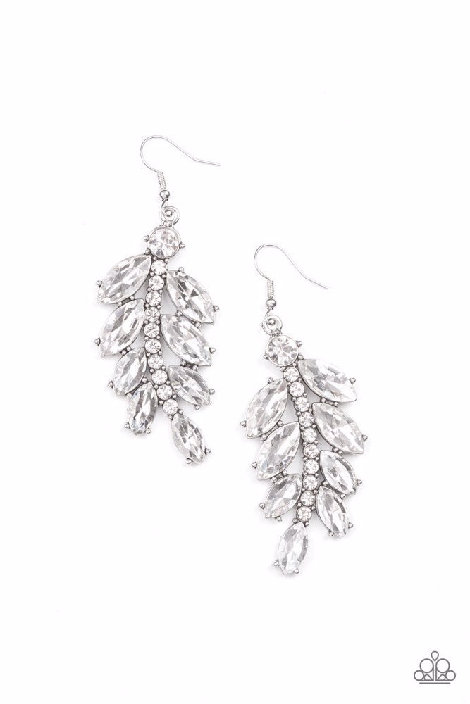 Ice Garden Gala - White - Earring