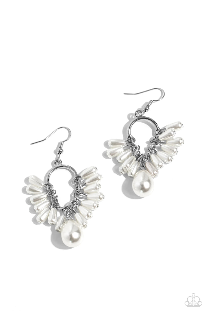 Ahoy There! - White - Earring