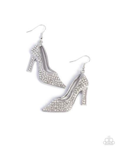 Wedding Shoes - White - Earring