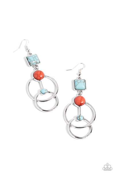 Interlocked Influence - Blue - Earring