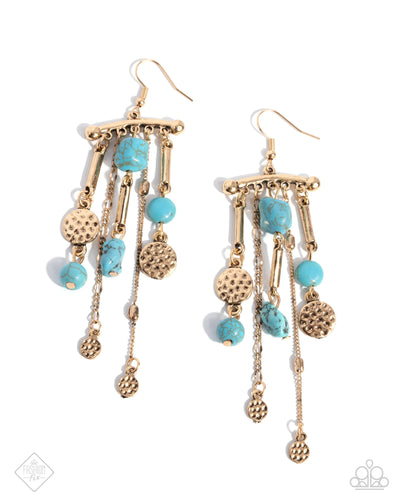 Coachella Cascade - Blue - Earring