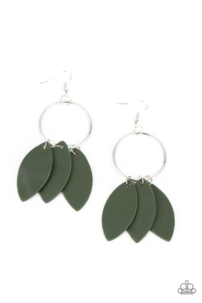 Leafy Laguna - Green - Earring