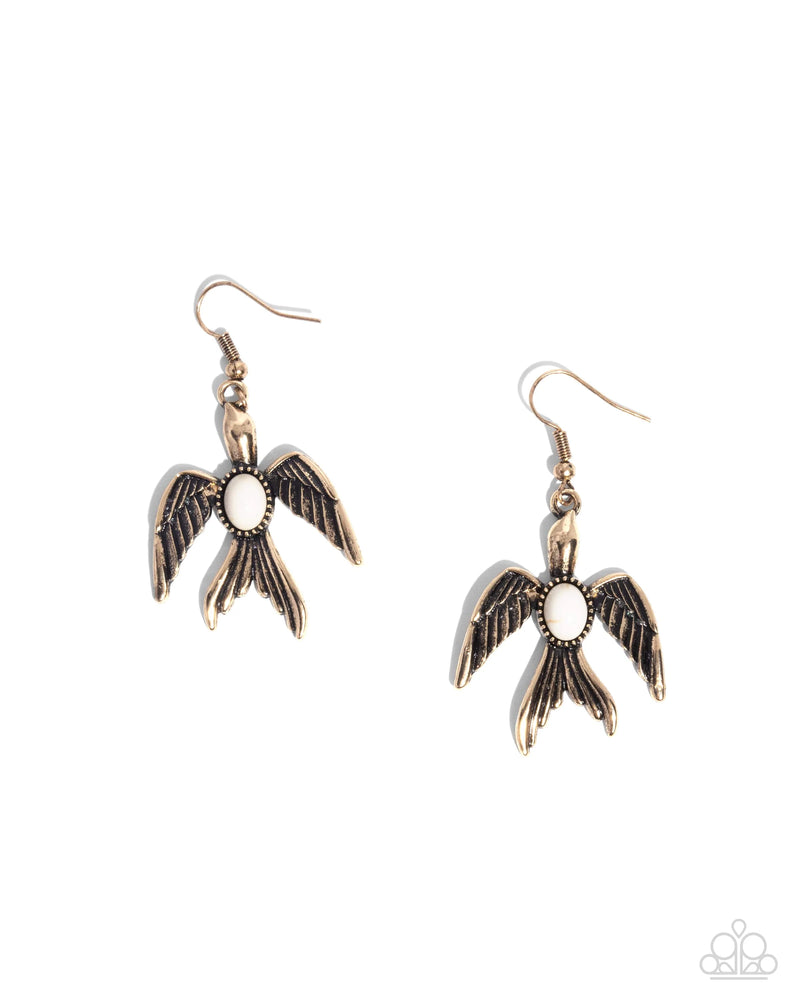 Soaring Stones - White - Earring