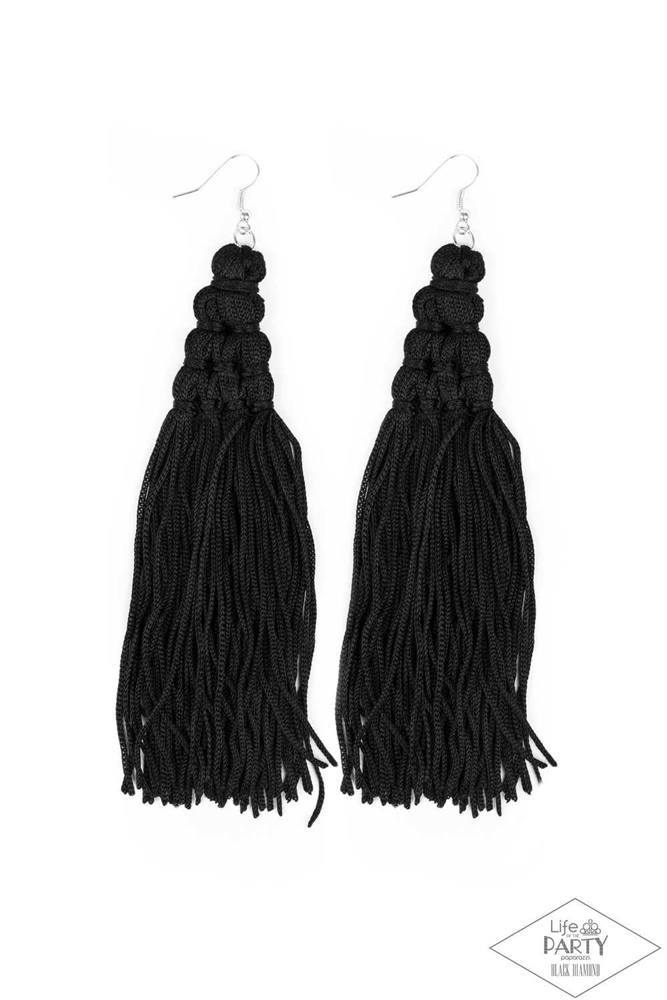 Magic Carpet Ride - Black - Earring