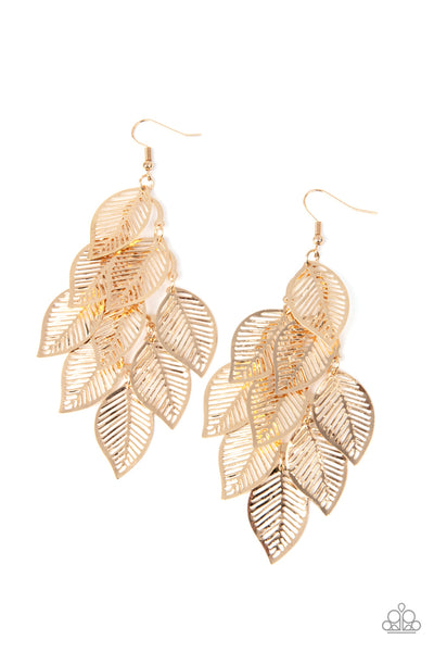 Limitlessly Leafy - Gold - Earring