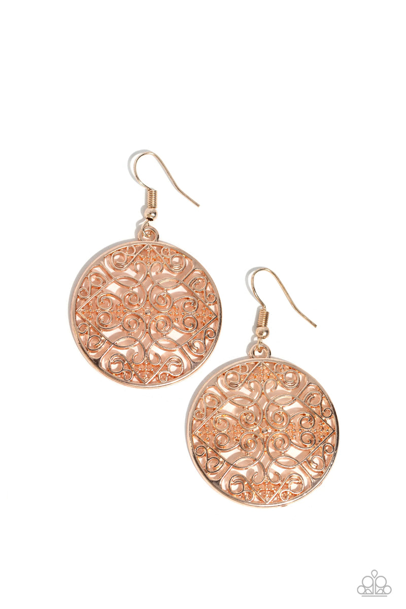 Dubai Décor - Rose Gold - Earring