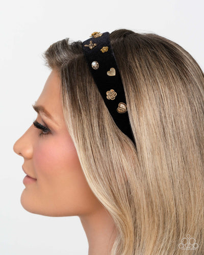 Charming Convocation - Black - Hair Clip